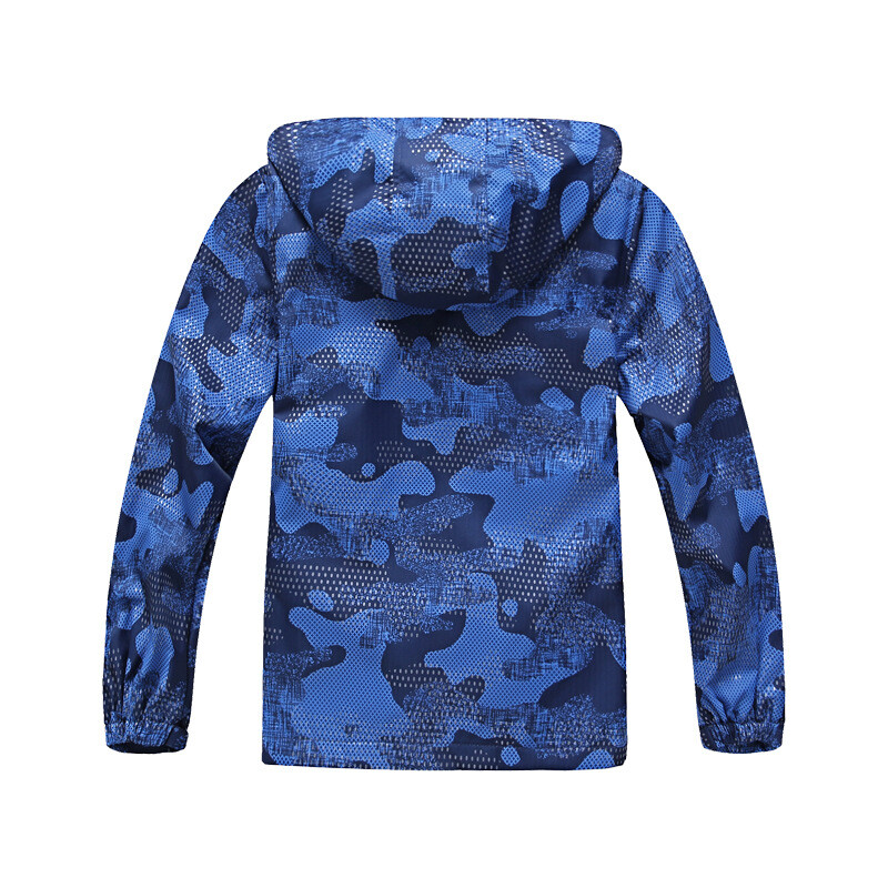 Poiste üleni trükitud veekindel fliisvoodriga tõmblukuga matkajakid koolilapsed, spordimantel, topid Laste ülerõivad 5–14 a.