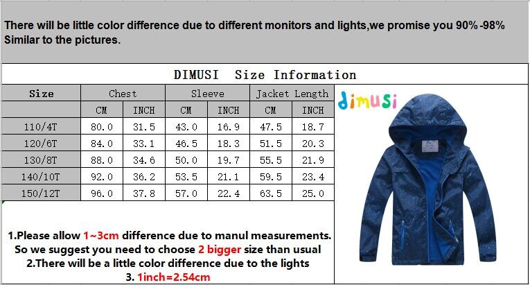 DIMUSI Bomber jakne za dječake Jesen Zima Modne debele vjetrovke od flisa Dječja odjeća Dječji vodootporni kaputi 4-12 godina