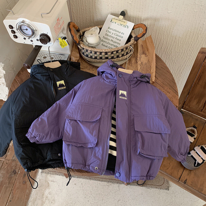 Poiste puuvillased jakid Laste sprintijoped Laste puuvillane klamber Pehme tuulekindel moodne soe jakk Laste jakid tüdrukutele