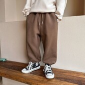 Jesenska dječja jednobojna ležerna trenirka za dječake Harem hlače do gležnja 3+ godine Odjeća za malu djecu Proljetne tanke sportske hlače za djevojčice