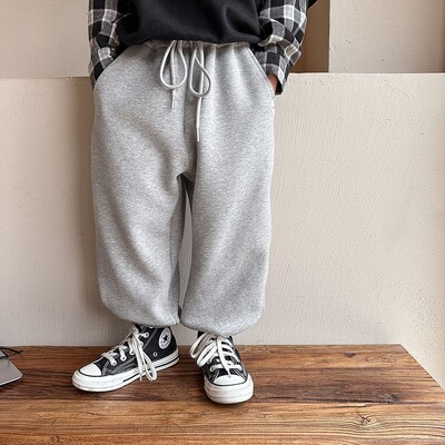 Jesenska dječja jednobojna ležerna trenirka za dječake Harem hlače do gležnja 3+ godine Odjeća za malu djecu Proljetne tanke sportske hlače za djevojčice