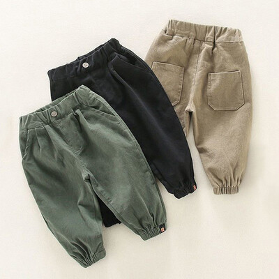 Baby Boys Casual Sweatpants Cargo Παντελόνι Παιδικά Ρούχα Παιδικά Jogger Φθινοπωρινά μασίφ Χειμωνιάτικα Παντελόνια Αθλητικά Παντελόνια 1-8Τ