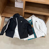 Dječački kaput Jakna Pamučna gornja odjeća Kaput 2023 Bijelo proljeće jesen Tinejdžeri Poklon Top Dječja odjeća