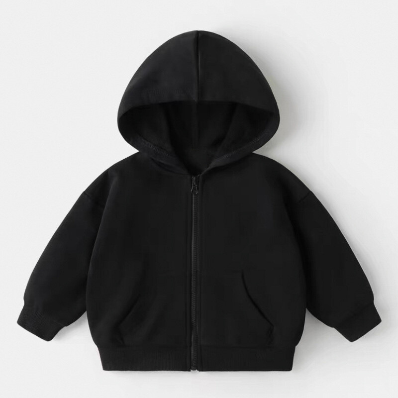 Dječja majica s kapuljačom, jakne, sportska odjeća za dječake, gornji dijelovi kardigana, dječja ležerna jakna s patentnim zatvaračem, tinejdžerska odjeća za proljeće i jesen