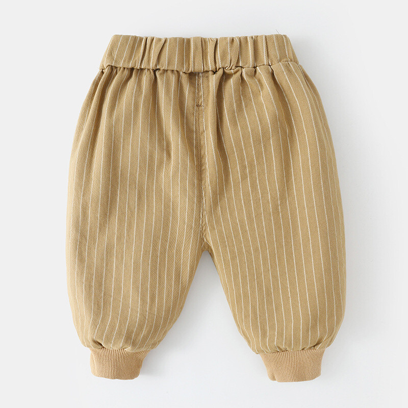 Proljeće Jesen Hlače za dojenčad Babys Boy Pp Pant Pamučne prugaste ležerne hlače za male dječake Svestrane trenirke s elastičnim strukom