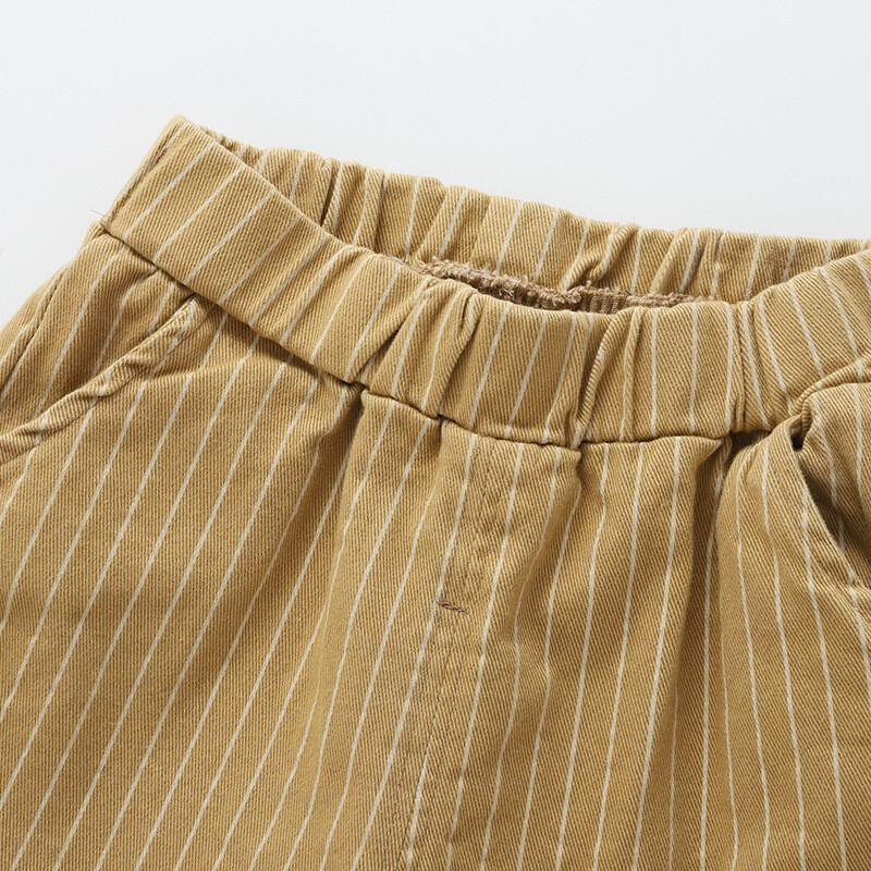 Proljeće Jesen Hlače za dojenčad Babys Boy Pp Pant Pamučne prugaste ležerne hlače za male dječake Svestrane trenirke s elastičnim strukom