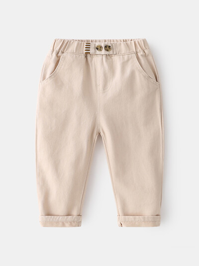 LJMOFA Παιδικά Casual Παντελόνια Αγόρια Παντελόνια Φούτερ 2024 Κορεατικά Παιδικά Ρούχα Εφηβικά Παντελόνια Άνετα Παντελόνια Παιδικά Ρούχα D356