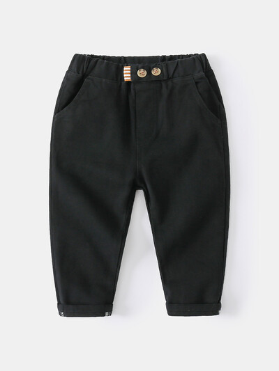 LJMOFA Παιδικά Casual Παντελόνια Αγόρια Παντελόνια Φούτερ 2024 Κορεατικά Παιδικά Ρούχα Εφηβικά Παντελόνια Άνετα Παντελόνια Παιδικά Ρούχα D356