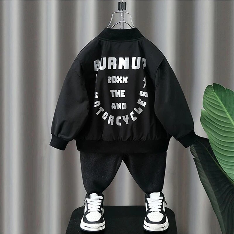 Dječja jakna za dječake Proljetna i jesenska odjeća 2023. Novi dječji modni ležerni kaput Bomber za dječake 2-7 godina