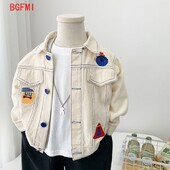 2024. Dječja proljetna traper jakna dugih rukava za dječake Košulje Dječji kaput Modni kardigan Vintage dječja gornja odjeća Jesenska odjeća