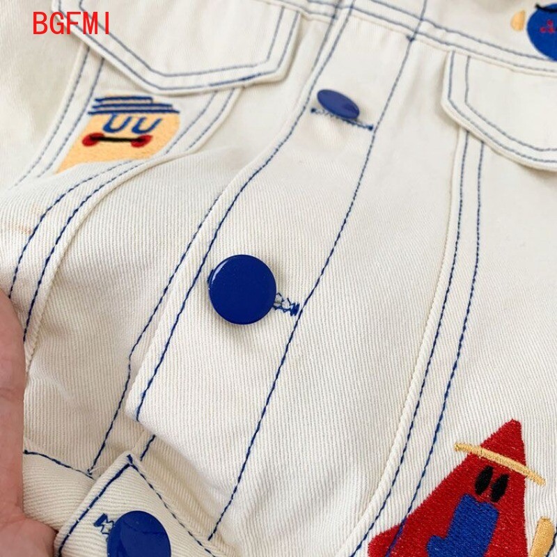 2024. Dječja proljetna traper jakna dugih rukava za dječake Košulje Dječji kaput Modni kardigan Vintage dječja gornja odjeća Jesenska odjeća