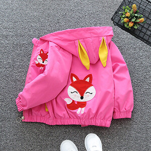 1 2 3 4 5 6 godina Jakna za dječake Vjetrovke s kapuljačom s medvjedom iz crtića za djevojčice Modna odjeća za proljeće i jesen Dječja odjeća