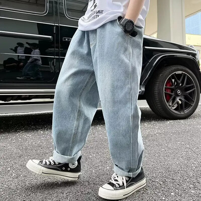 2024. Nove dječje moderne umjetničke traperice Harajuku Jednostavne hlače Ležerni stil Svestrana ljetna lijena dječja odjeća