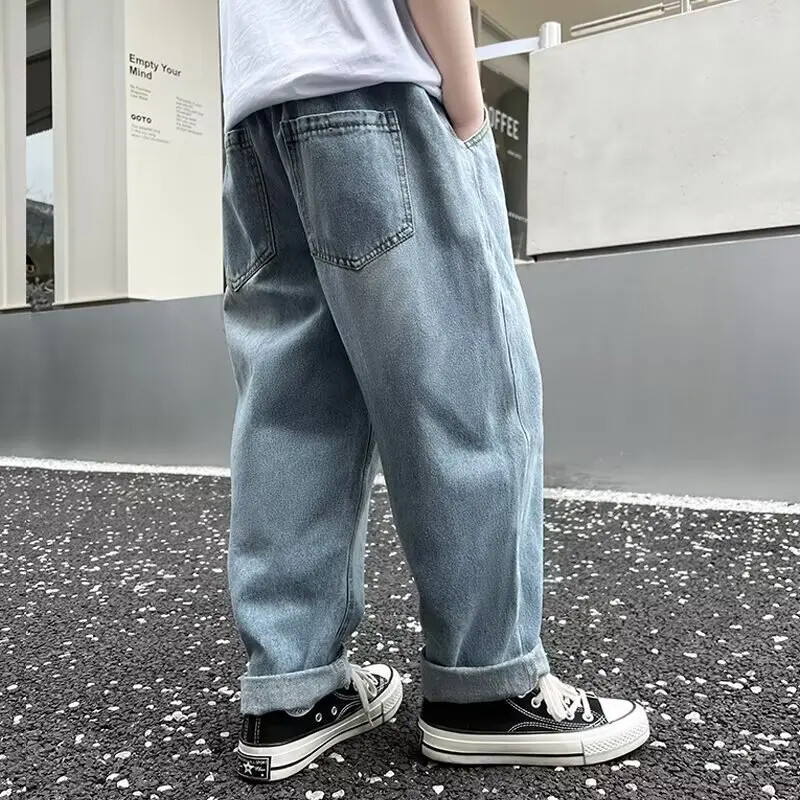 2024. Nove dječje moderne umjetničke traperice Harajuku Jednostavne hlače Ležerni stil Svestrana ljetna lijena dječja odjeća