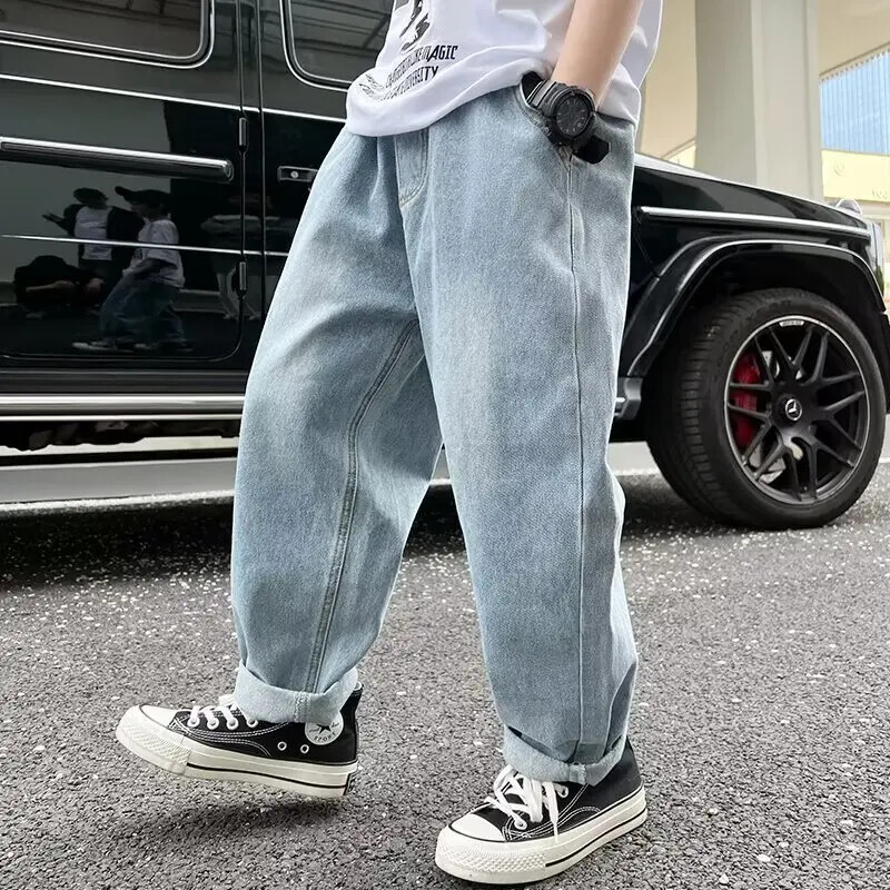 2024. Nove dječje moderne umjetničke traperice Harajuku Jednostavne hlače Ležerni stil Svestrana ljetna lijena dječja odjeća