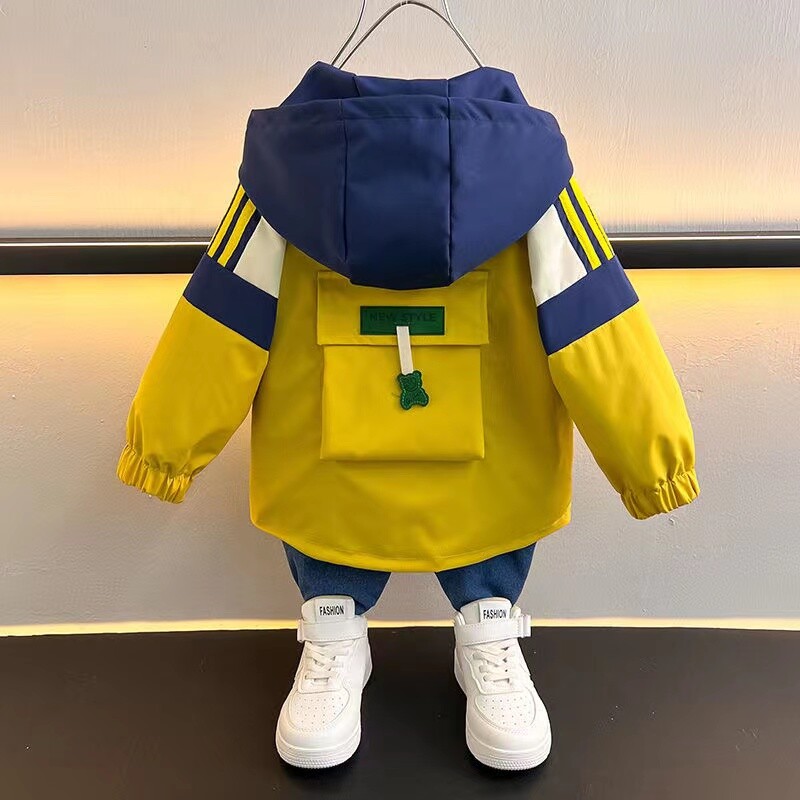 Poiste kevadised ja sügisesed ülerõivad Laste ülerõivad Moodsad 2024. aasta uued poisid, beebide topid, trendikad lasterõivad