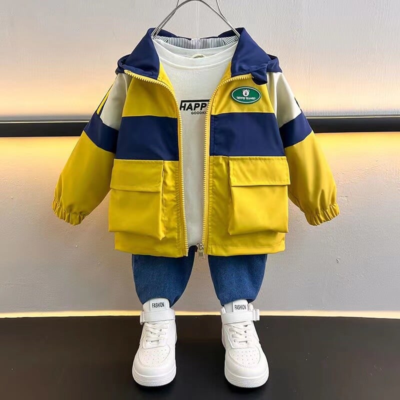 Poiste kevadised ja sügisesed ülerõivad Laste ülerõivad Moodsad 2024. aasta uued poisid, beebide topid, trendikad lasterõivad