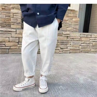 Beebipoiste püksid kevad-sügis puuvillased lapsed poisstüdrukud lahtised püksid kandepüksid laste vabaaja spordipüksid