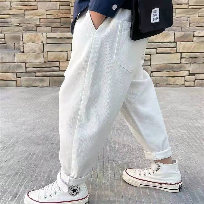 Beebipoiste püksid kevad-sügis puuvillased lapsed poisstüdrukud lahtised püksid kandepüksid laste vabaaja spordipüksid