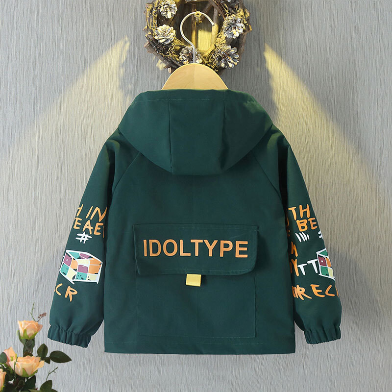 Proljeće i ljeto Nova modna jakna za dječake i djevojčice Crtani grafiti s printom grafita Ležerni baloner dugih rukava