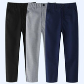 2024. Modni novi ležerni dječji dječački odijelo Hlače Proljeće Jesen Tinejdžerske školske hlače Mornarsko plave dječje crne hlače 110-180 cm