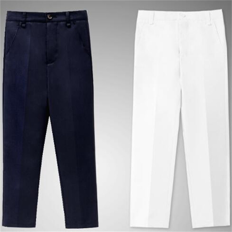 2024. Modni novi ležerni dječji dječački odijelo Hlače Proljeće Jesen Tinejdžerske školske hlače Mornarsko plave dječje crne hlače 110-180 cm