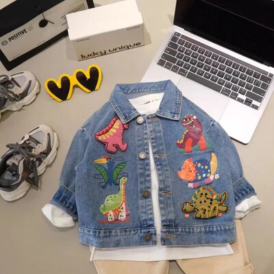 Dječja traper jakna 0-7 godina Modna traper jakna za proljeće i jesen Denim jakna za dječake Jakna za djevojčice Traper odjeća Dječja jakna i kaput