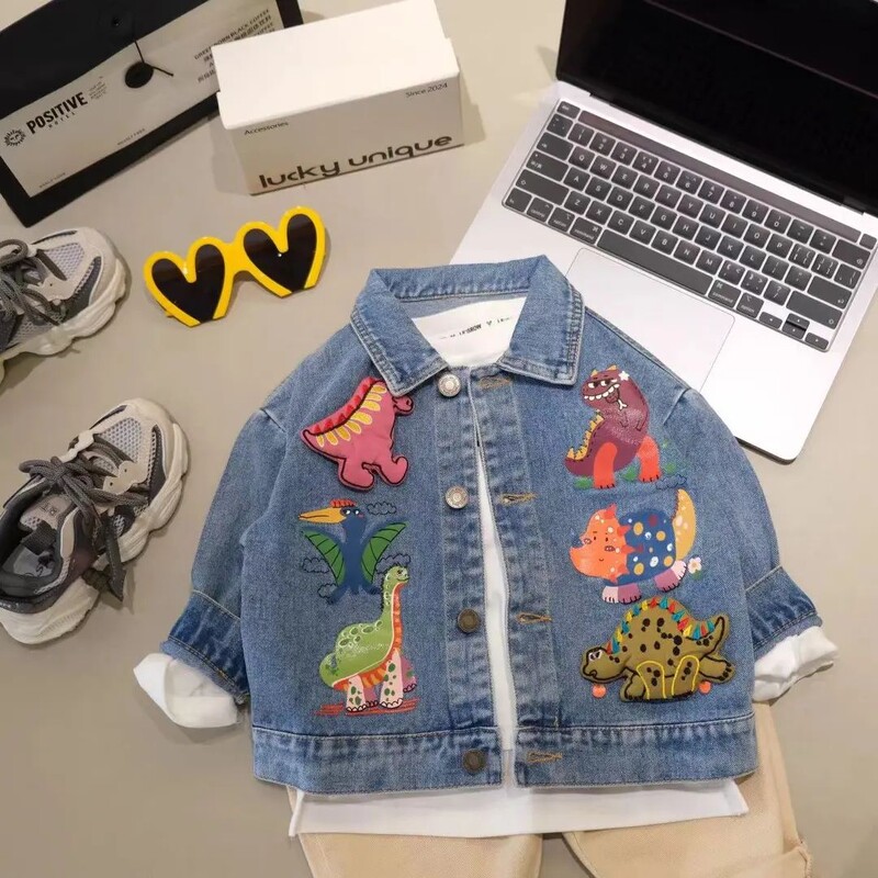 Dječja traper jakna 0-7 godina Modna traper jakna za proljeće i jesen Denim jakna za dječake Jakna za djevojčice Traper odjeća Dječja jakna i kaput