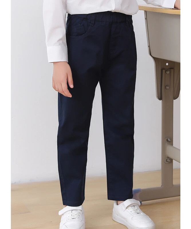 Ανοιξιάτικα και Φθινοπωρινά Μοντέλα Casual Ναυτικό Παντελόνι Φοιτητικά Σχολική Στολή Παντελόνι Παιδικό Παντελόνι Αγόρια Χακί Σχολικά Ρούχα