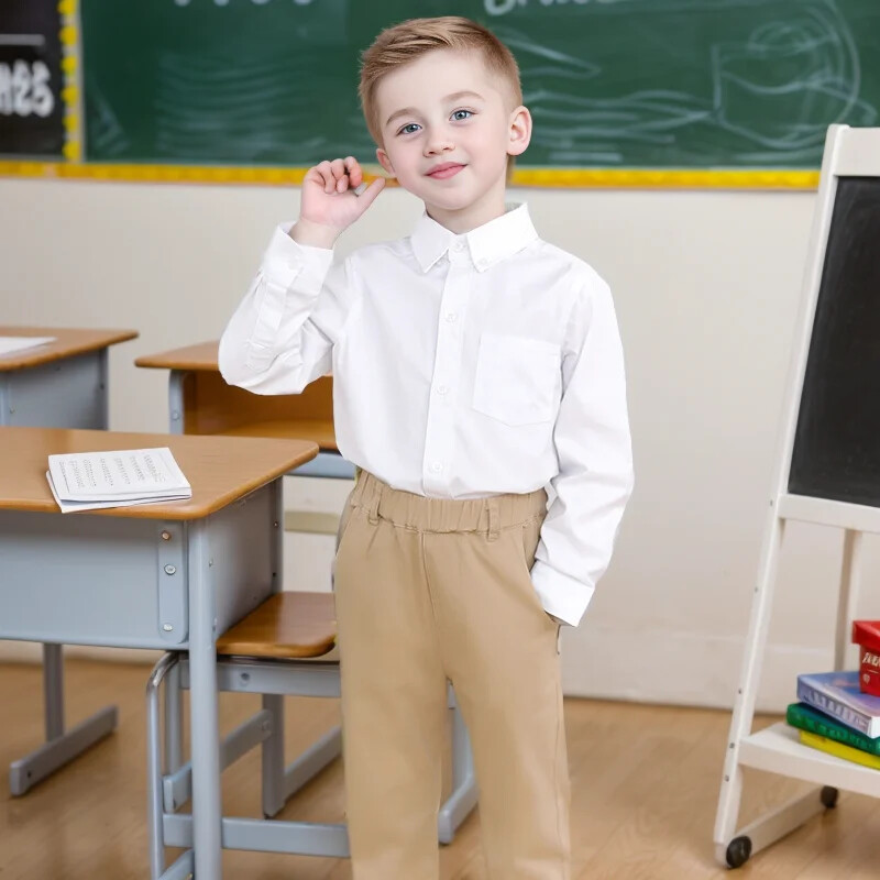 Ανοιξιάτικα και Φθινοπωρινά Μοντέλα Casual Ναυτικό Παντελόνι Φοιτητικά Σχολική Στολή Παντελόνι Παιδικό Παντελόνι Αγόρια Χακί Σχολικά Ρούχα