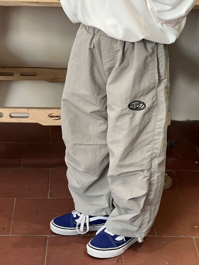 2024. Proljeće ljeto Ravne hlače s vezom za dječake Lagane i tanke dječje mekane široke ležerne cargo hlače