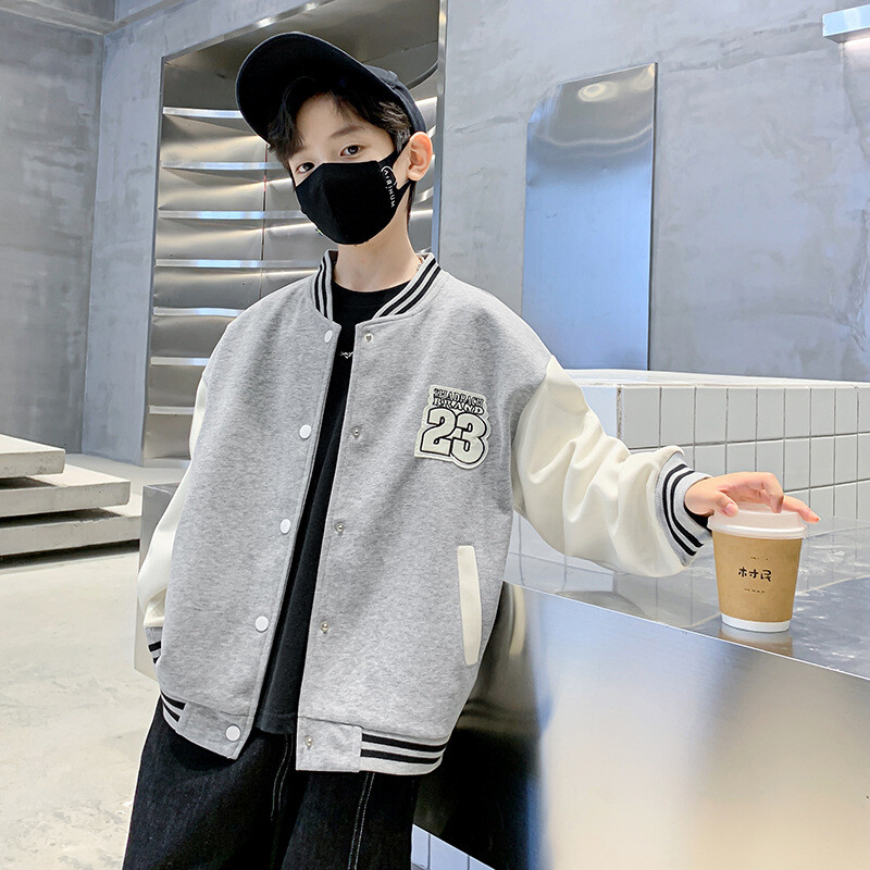 Jesenske bomber jakne za djecu Modna bejzbolska uniforma za dječake Ležerni kaput Studentska gornja odjeća Dječje sportske majice 4 6 8 10 11 12 Y