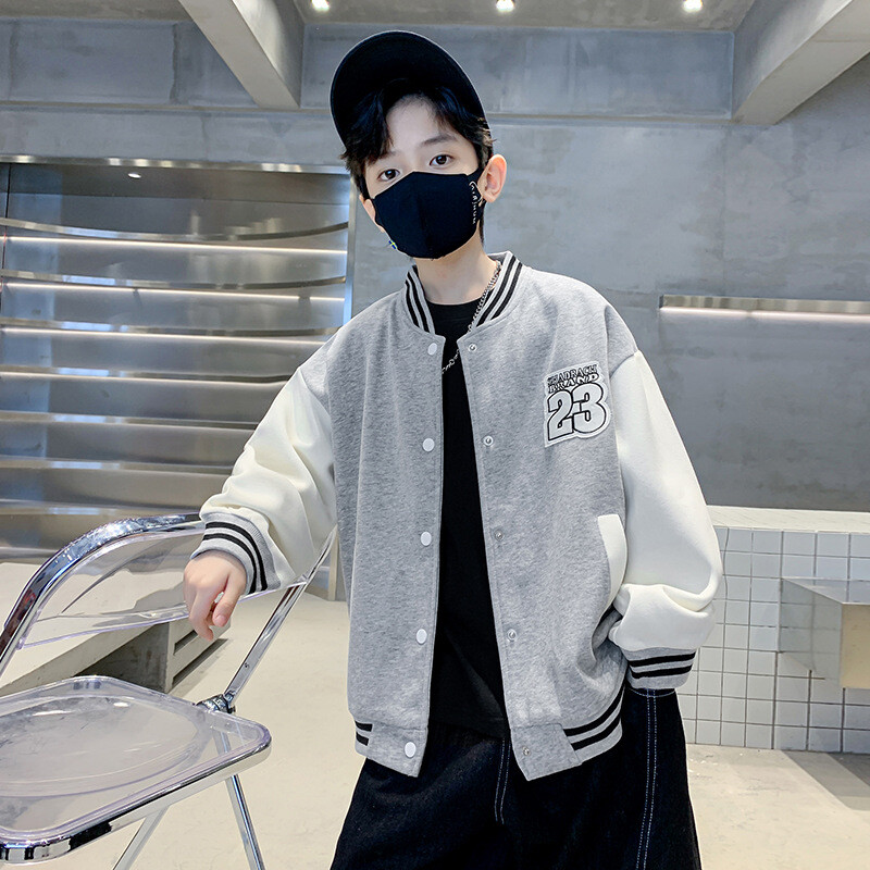 Jesenske bomber jakne za djecu Modna bejzbolska uniforma za dječake Ležerni kaput Studentska gornja odjeća Dječje sportske majice 4 6 8 10 11 12 Y