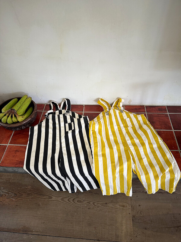 Jesen 2024. Novi dječji kombinezoni na pruge Pamuk Dječaci Djevojčice Široke svestrane hlače na naramenice Ležerne hlače za malu djecu Dječja odjeća