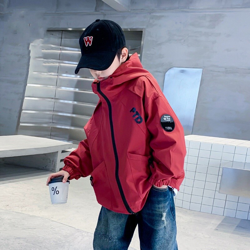 Dječački kaput Jakna Pamučna gornja odjeća Vjetrobran 2024. Luksuzni kaput proljeće jesen Visokokvalitetna dječja topla odjeća