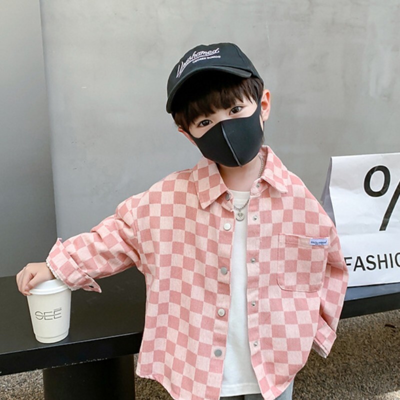 Dječački kaput Jakna Pamučna gornja odjeća Kaput 2023. Ružičasta Proljeće Jesen Dječja topla odjeća velikih veličina