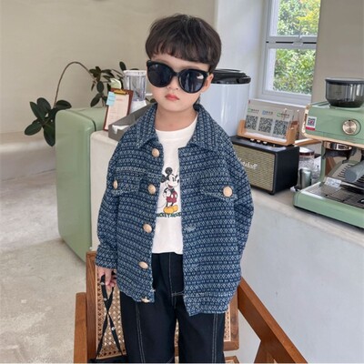 Jachetă băieți îmbrăcăminte exterioară din bumbac pardesiu 2023 design de lux primăvară toamnă adolescenți cadou Top Îmbrăcăminte pentru copii
