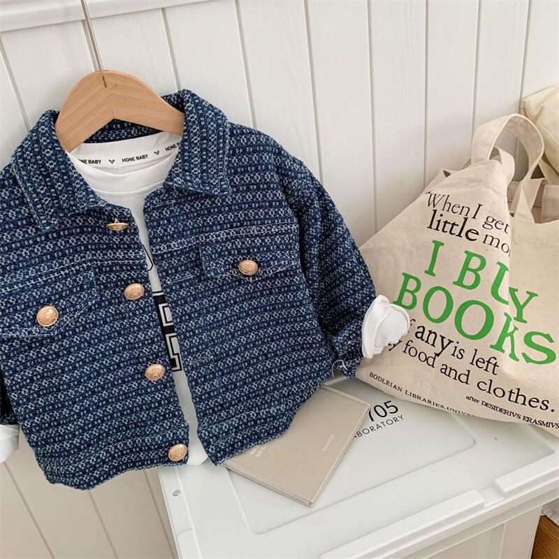 Μπουφάν για αγόρια Βαμβακερά πανωφόρια παλτό 2023 Πολυτελές σχέδιο Άνοιξη Φθινόπωρο για εφήβους Δώρο Κορυφαία παιδικά ρούχα