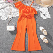 Ljetna slatka djevojka, dijagonalna naramenica s haljinama za princezu, dječja rođendanska zabava, odjeća za vjenčanje, odvojivi pojas