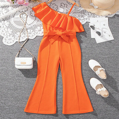 Ljetna slatka djevojka, dijagonalna naramenica s haljinama za princezu, dječja rođendanska zabava, odjeća za vjenčanje, odvojivi pojas