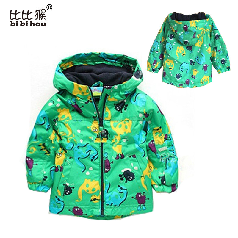 201 sportska gornja odjeća za dječake Odjeća za bebe Dječja jakna Kaput Gornja odjeća za dječake Dječja odjeća Dinosaur crtić Kaput otporan na vjetar