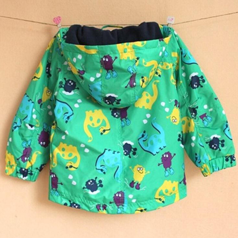 201 sportska gornja odjeća za dječake Odjeća za bebe Dječja jakna Kaput Gornja odjeća za dječake Dječja odjeća Dinosaur crtić Kaput otporan na vjetar