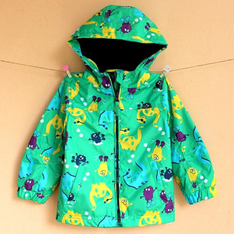 201 sportska gornja odjeća za dječake Odjeća za bebe Dječja jakna Kaput Gornja odjeća za dječake Dječja odjeća Dinosaur crtić Kaput otporan na vjetar