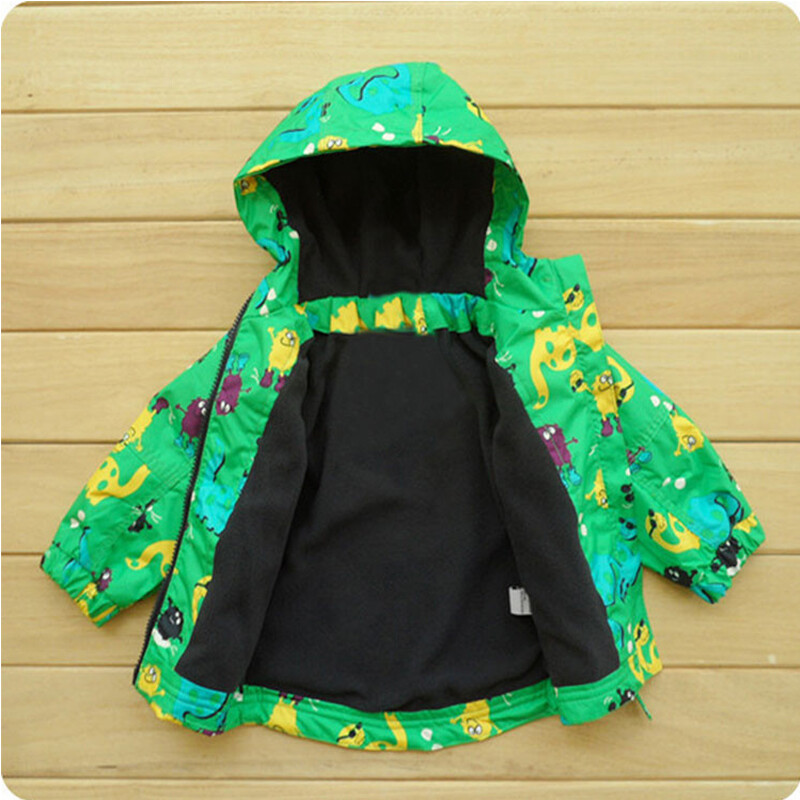 201 sportska gornja odjeća za dječake Odjeća za bebe Dječja jakna Kaput Gornja odjeća za dječake Dječja odjeća Dinosaur crtić Kaput otporan na vjetar