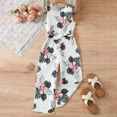 Djevojački kombinezon s printom, blagdanski stil, europski i američki modni kombinezon