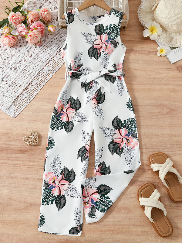 Djevojački kombinezon s printom, blagdanski stil, europski i američki modni kombinezon