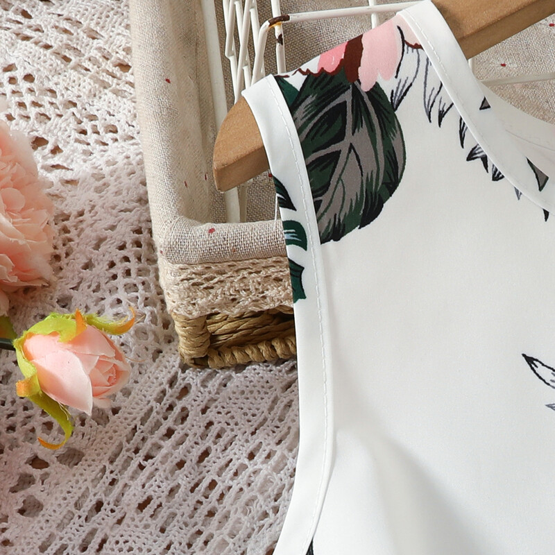 Djevojački kombinezon s printom, blagdanski stil, europski i američki modni kombinezon