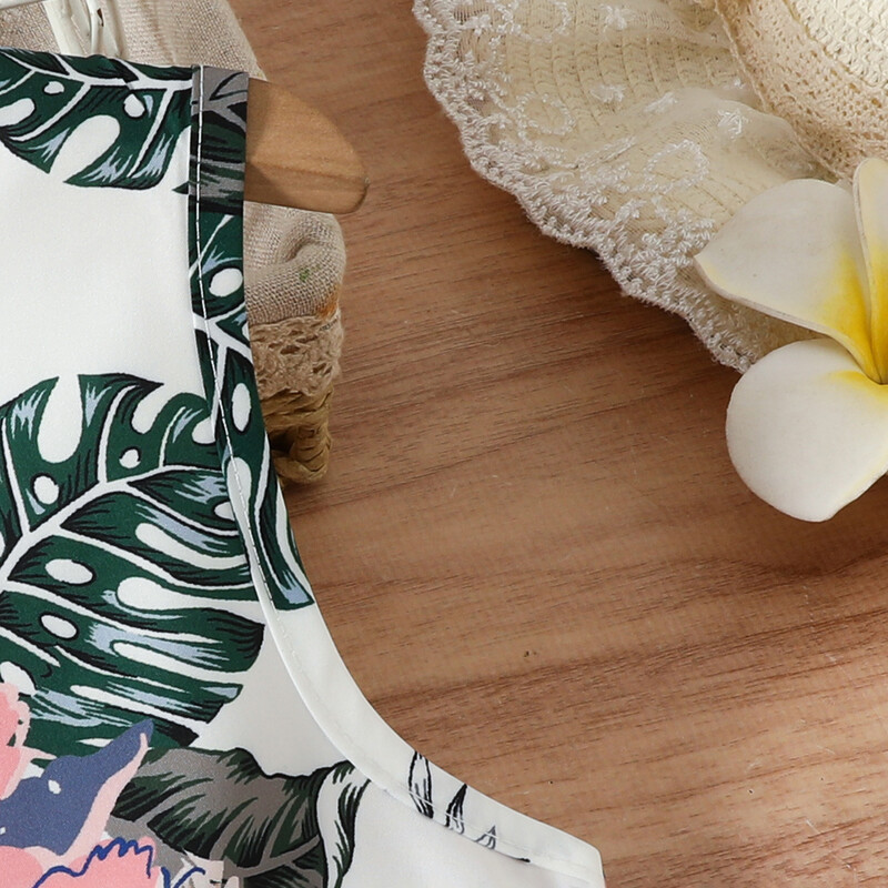 Djevojački kombinezon s printom, blagdanski stil, europski i američki modni kombinezon