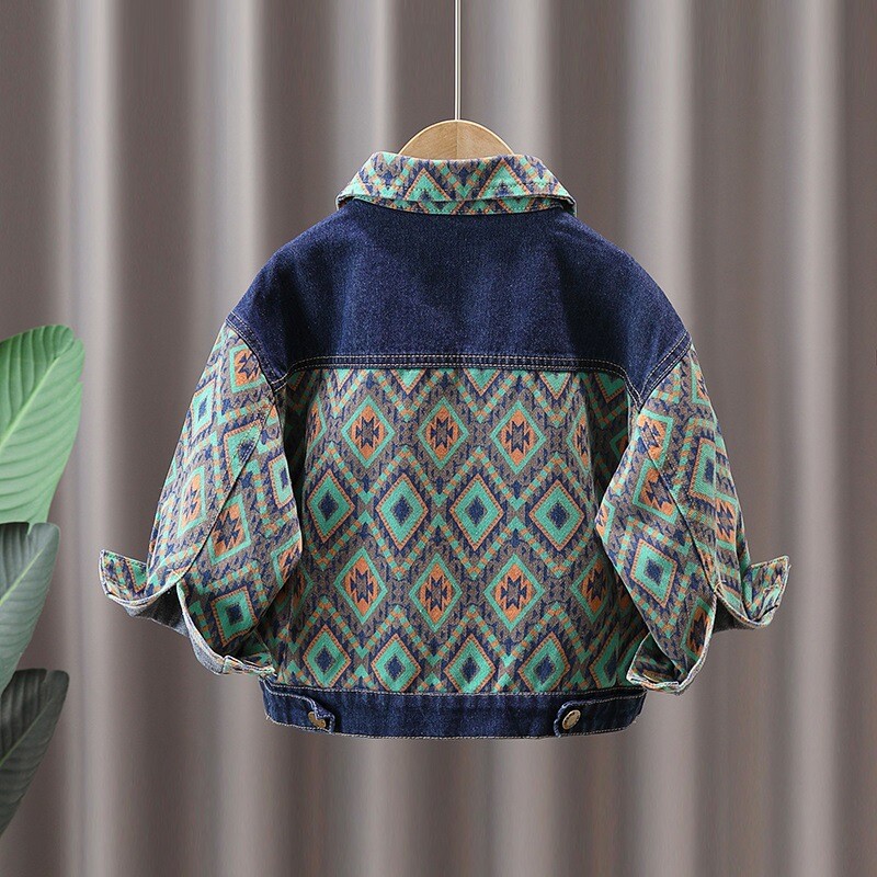 Poiste teksajoped Kevad-sügis Lastele Mood Mantlid Riided 1 2 3 4 5 6 7 8-aastastele Beebidele Topid Lastele vabaaja ülerõivad