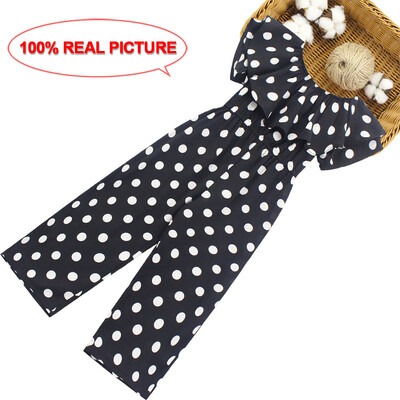 Rompers για κορίτσια Καλοκαιρινά Ρούχα Big Girl Jumpsuit & Ολόσωμες φόρμες Παντελόνι με κουκκίδες Παντελόνι Ρούχα Ολόσωμη φόρμα 6 8 10 12 14